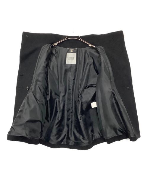 Loulou Willoughby（ルルウィルビー）Loulou Willoughby (ルルウィルビー) シャルムビーバースタンドコート ブラック サイズ:2の古着・服飾アイテム