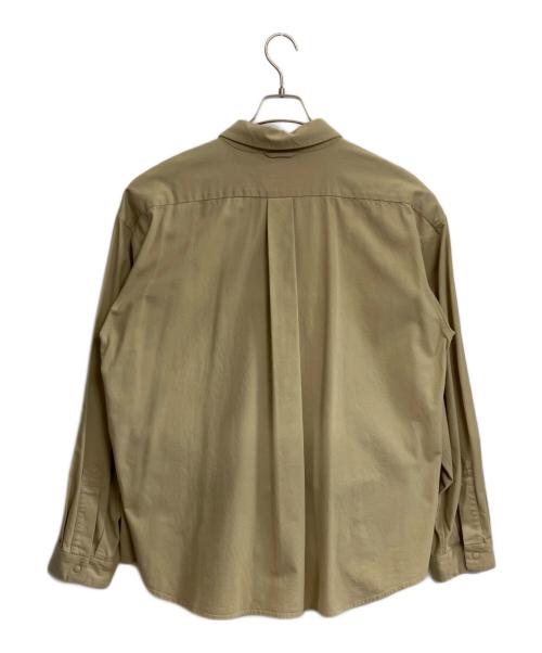 YAECA（ヤエカ）YAECA (ヤエカ) ワイド コンフォートシャツ ベージュ サイズ:LARGEの古着・服飾アイテム