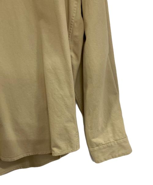 YAECA（ヤエカ）YAECA (ヤエカ) ワイド コンフォートシャツ ベージュ サイズ:LARGEの古着・服飾アイテム