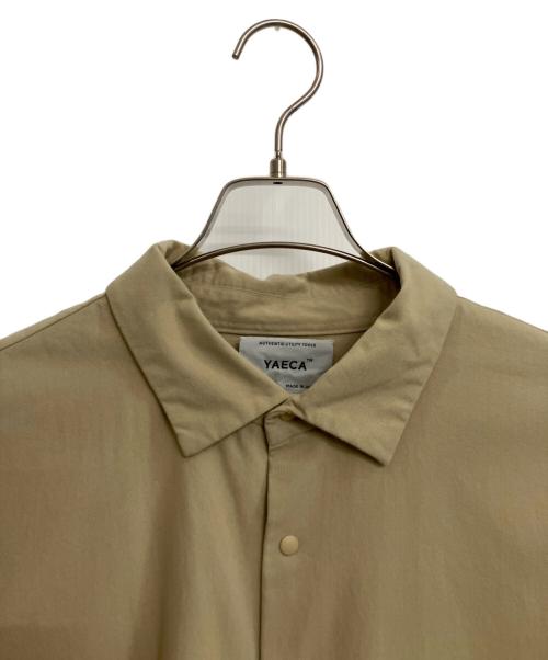 YAECA（ヤエカ）YAECA (ヤエカ) ワイド コンフォートシャツ ベージュ サイズ:LARGEの古着・服飾アイテム