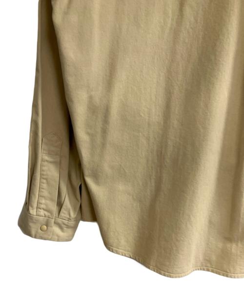 YAECA（ヤエカ）YAECA (ヤエカ) ワイド コンフォートシャツ ベージュ サイズ:LARGEの古着・服飾アイテム
