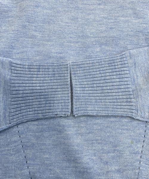 CINOH（チノ）CINOH (チノ) STUDIOUS (ステュディオス) ステッチオーバーニット ブルー サイズ:36（2）の古着・服飾アイテム