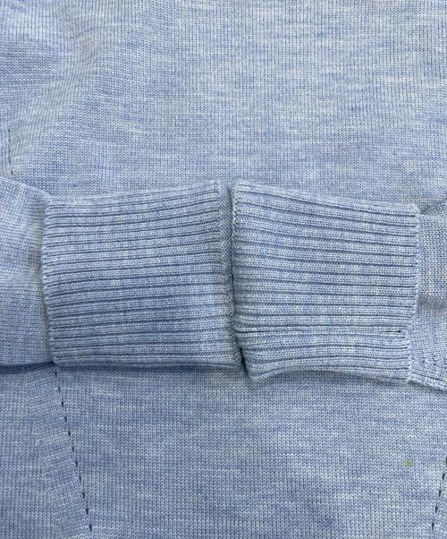 CINOH（チノ）CINOH (チノ) STUDIOUS (ステュディオス) ステッチオーバーニット ブルー サイズ:36（2）の古着・服飾アイテム