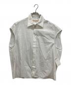 MARNIマルニ）の古着「Sleeveless Poplin Shirt」｜ホワイト