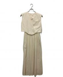Ameri（アメリ）の古着「WAVE VEST WITH FLARE DRESS」｜アイボリー