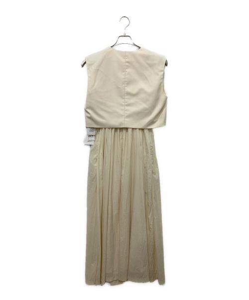 Ameri（アメリ）Ameri (アメリ) WAVE VEST WITH FLARE DRESS アイボリー サイズ:M 未使用品の古着・服飾アイテム