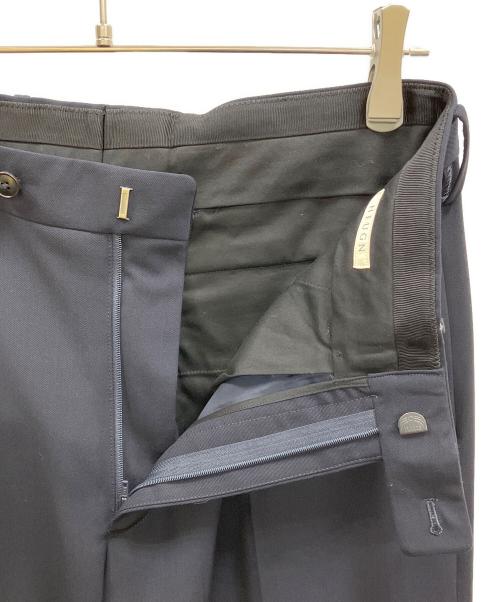 HEUGN（ユーゲン）HEUGN (ユーゲン) ウール1Pストレートパンツ ネイビー サイズ:1の古着・服飾アイテム