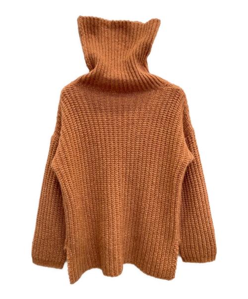 Aragona（アラゴナ）Aragona (アラゴナ) タートルネックニット ブラウン サイズ:40の古着・服飾アイテム