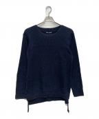 ISSEY MIYAKE MENイッセイミヤケメン）の古着「レースアップコットンニット」｜ネイビー