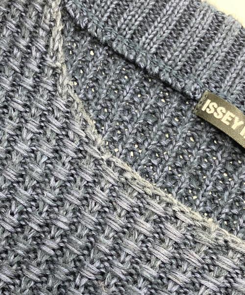 ISSEY MIYAKE MEN（イッセイミヤケメン）ISSEY MIYAKE MEN (イッセイミヤケメン) レースアップコットンニット ネイビー サイズ:1の古着・服飾アイテム