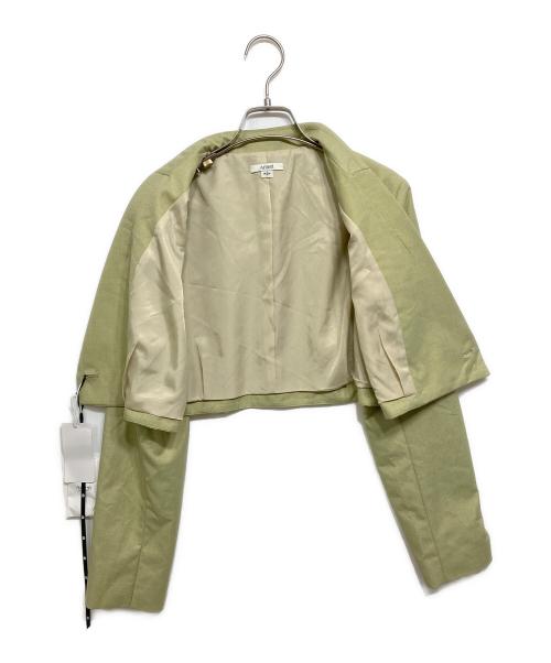 Ameri（アメリ）Ameri (アメリ) SHORT JACKET WITH PLEATS WRAP SKIRT ライトグリーン サイズ:Sの古着・服飾アイテム