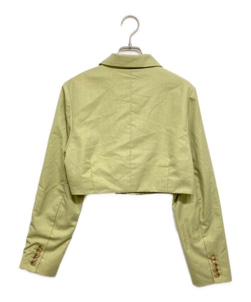Ameri（アメリ）Ameri (アメリ) SHORT JACKET WITH PLEATS WRAP SKIRT ライトグリーン サイズ:Sの古着・服飾アイテム