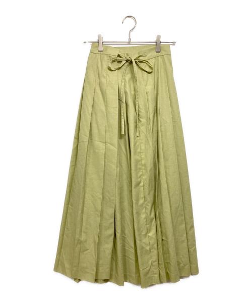 Ameri（アメリ）Ameri (アメリ) SHORT JACKET WITH PLEATS WRAP SKIRT ライトグリーン サイズ:Sの古着・服飾アイテム