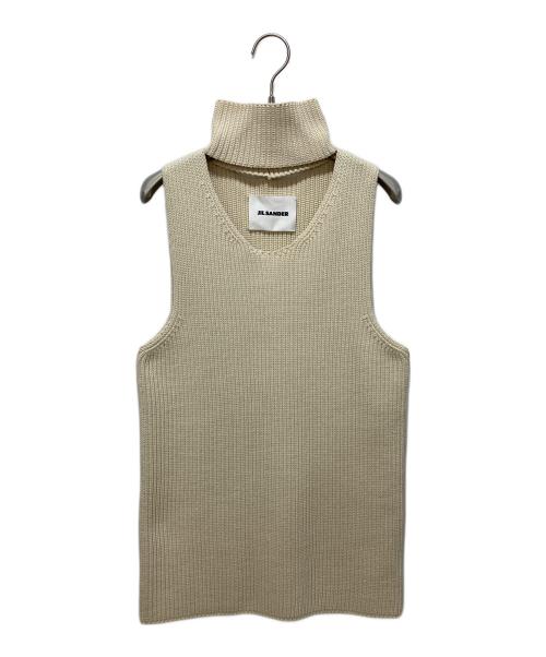 JIL SANDER（ジルサンダー）JIL SANDER (ジルサンダー) Knit Top アイボリー サイズ:SIZE38の古着・服飾アイテム