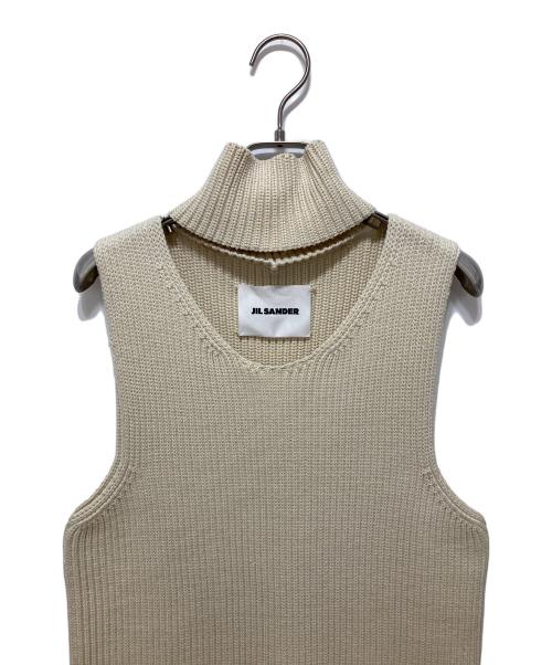 JIL SANDER（ジルサンダー）JIL SANDER (ジルサンダー) Knit Top アイボリー サイズ:SIZE38の古着・服飾アイテム