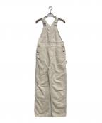 UNUSEDアンユーズド）の古着「10oz denim overall」｜アイボリー