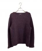 Maison Margielaメゾンマルジェラ）の古着「ウール ハンドニットセーター」｜パープル