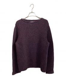 Maison Margiela（メゾンマルジェラ）の古着「ウール ハンドニットセーター」｜パープル