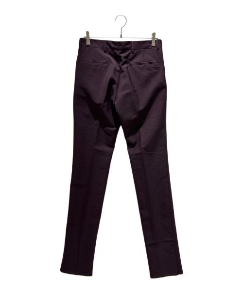 PRADA（プラダ）PRADA (プラダ) モヘアウール スラックス パープル サイズ:46の古着・服飾アイテム