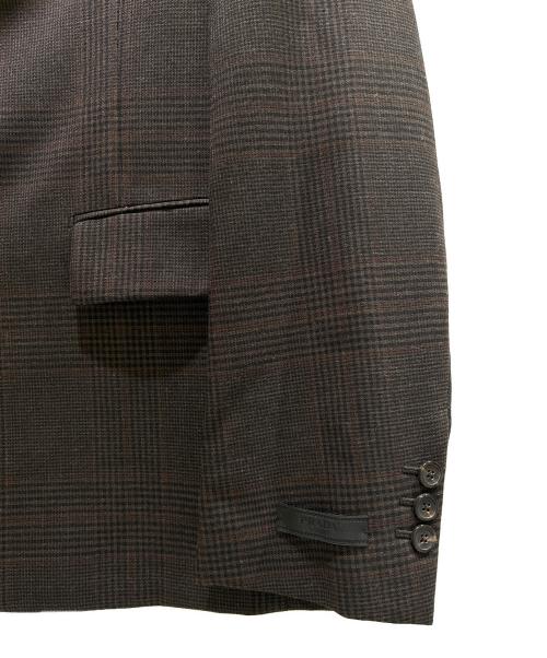 PRADA（プラダ）PRADA (プラダ) グレンチェックセットアップスーツ ブラウン サイズ:46Rの古着・服飾アイテム