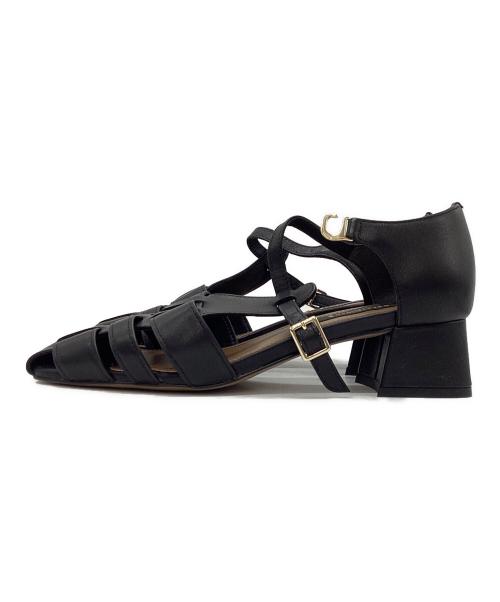 MACKINTOSH LONDON（マッキントッシュ ロンドン）MACKINTOSH LONDON (マッキントッシュ ロンドン) グルカセパレートパンプス ブラック サイズ:23.5の古着・服飾アイテム