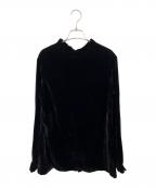 ALEKSANDR MANAMISアレクサンダー・マナミ）の古着「ベルベットブラウス」｜ブラック