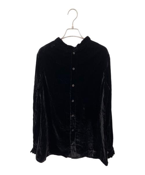 ALEKSANDR MANAMIS（アレクサンダー・マナミ）ALEKSANDR MANAMIS (アレクサンダー・マナミ) ベルベットブラウス ブラック サイズ:1の古着・服飾アイテム