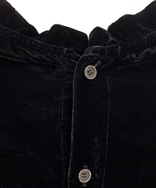 ALEKSANDR MANAMIS（アレクサンダー・マナミ）ALEKSANDR MANAMIS (アレクサンダー・マナミ) ベルベットブラウス ブラック サイズ:1の古着・服飾アイテム