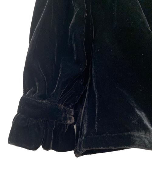 ALEKSANDR MANAMIS（アレクサンダー・マナミ）ALEKSANDR MANAMIS (アレクサンダー・マナミ) ベルベットブラウス ブラック サイズ:1の古着・服飾アイテム