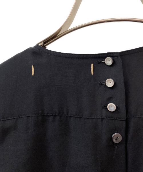 SUZUKI TAKAYUKI（スズキタカユキ）SUZUKI TAKAYUKI (スズキタカユキ) shuo コットンシルクレイヤードワンピース ブラック サイズ:2の古着・服飾アイテム