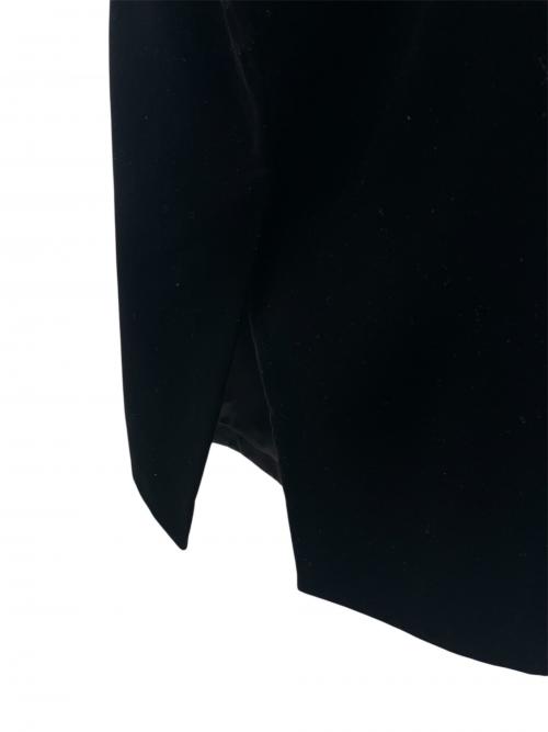 Saint Laurent Paris（サンローランパリ）Saint Laurent Paris (サンローランパリ) Satin Laque Skirt/ベルベットタイトスカート ブラック サイズ:38の古着・服飾アイテム