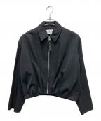 LOEWEロエベ）の古着「25SS シルク混 クロップド タックデザインジャケット」｜ブラック