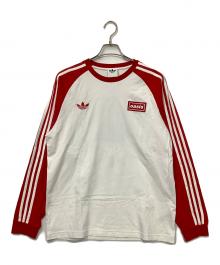 adidas×oasis（アディダス×オアシス）の古着「TOUR 3-STRIPES LONGSLEEVE TEE」｜レッド
