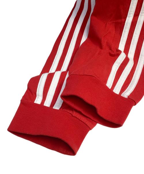 adidas（アディダス）adidas (アディダス) oasis (オアシス) TOUR 3-STRIPES LONGSLEEVE TEE レッド サイズ:2XLの古着・服飾アイテム