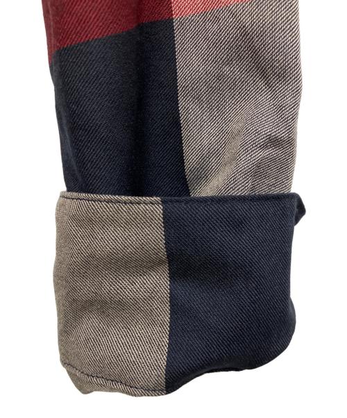 CB CRESTBRIDGE（シービークレストブリッジ）CB CRESTBRIDGE (シービークレストブリッジ) チェックフーディーシャツ ネイビー サイズ:1の古着・服飾アイテム