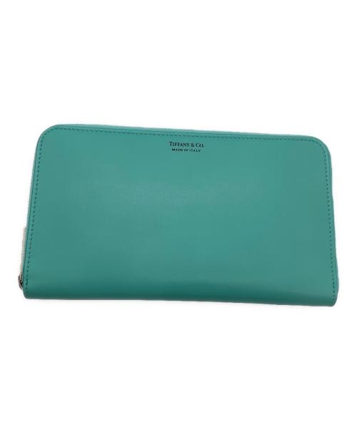 TIFFANY & Co.（ティファニー）Tiffany & Co. (ティファニー) ラウンドファスナー長財布 ティファニーブルーの古着・服飾アイテム