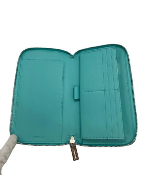TIFFANY & Co.（ティファニー）Tiffany & Co. (ティファニー) ラウンドファスナー長財布 ティファニーブルーの古着・服飾アイテム