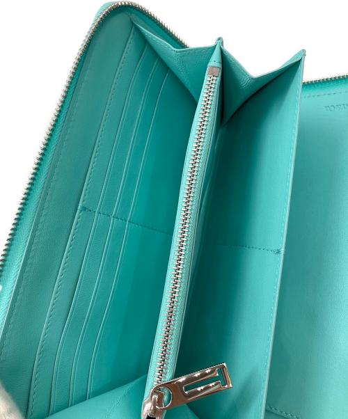 TIFFANY & Co.（ティファニー）Tiffany & Co. (ティファニー) ラウンドファスナー長財布 ティファニーブルーの古着・服飾アイテム