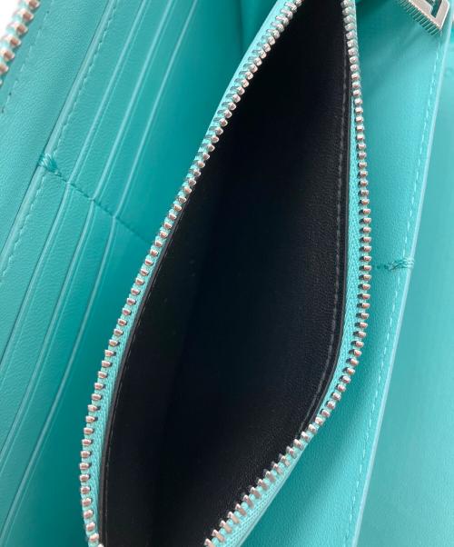 TIFFANY & Co.（ティファニー）Tiffany & Co. (ティファニー) ラウンドファスナー長財布 ティファニーブルーの古着・服飾アイテム