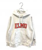 Champion REVERSE WEAVE×SESAME STREETチャンピオン リバース ウィーブ×セサミストリート）の古着「ELMOパーカー」｜ライトグレー