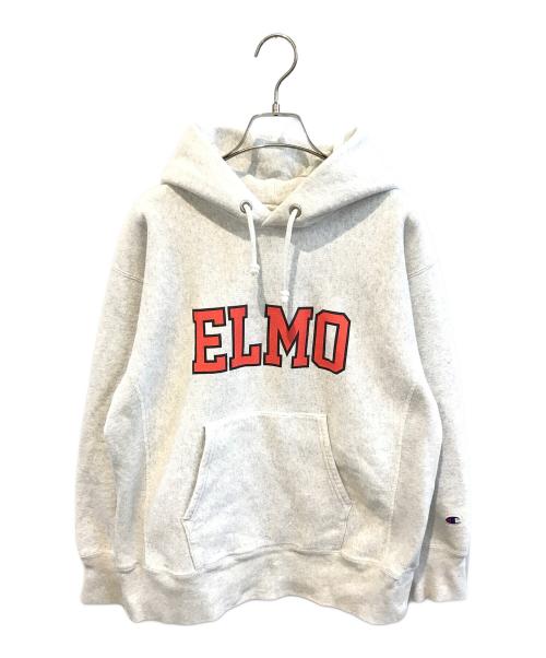 Champion REVERSE WEAVE（チャンピオン リバース ウィーブ）Champion REVERSE WEAVE (チャンピオン リバース ウィーブ) SESAME STREET (セサミストリート) ELMOパーカー ライトグレー サイズ:Lの古着・服飾アイテム