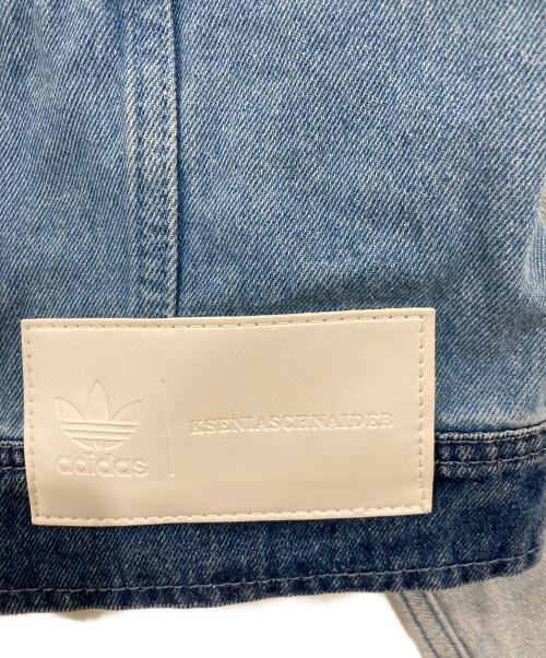 adidas（アディダス）adidas (アディダス) デニムパッチワーク トラックトップ インディゴ サイズ:XLの古着・服飾アイテム