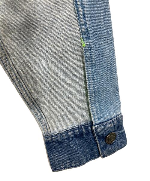 adidas（アディダス）adidas (アディダス) デニムパッチワーク トラックトップ インディゴ サイズ:XLの古着・服飾アイテム