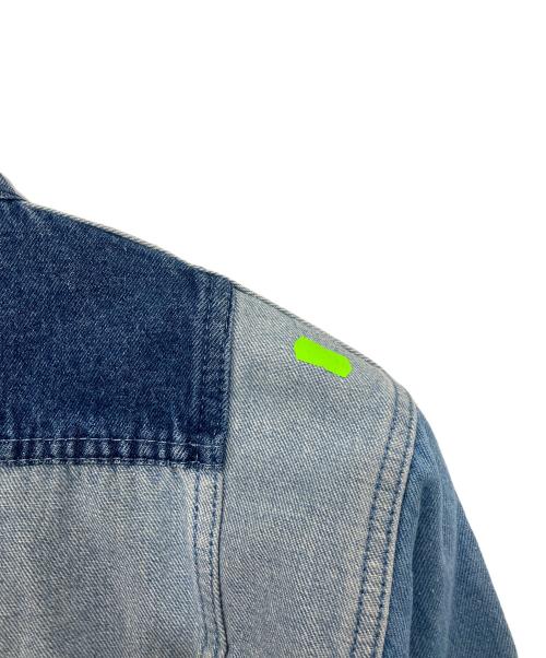 adidas（アディダス）adidas (アディダス) デニムパッチワーク トラックトップ インディゴ サイズ:XLの古着・服飾アイテム