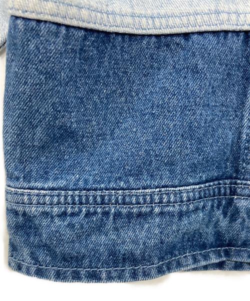 adidas（アディダス）adidas (アディダス) デニムパッチワーク トラックトップ インディゴ サイズ:XLの古着・服飾アイテム