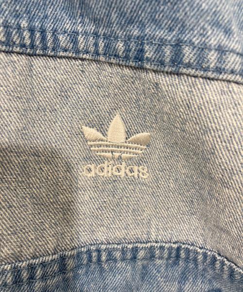 adidas（アディダス）adidas (アディダス) デニムパッチワーク トラックトップ インディゴ サイズ:XLの古着・服飾アイテム