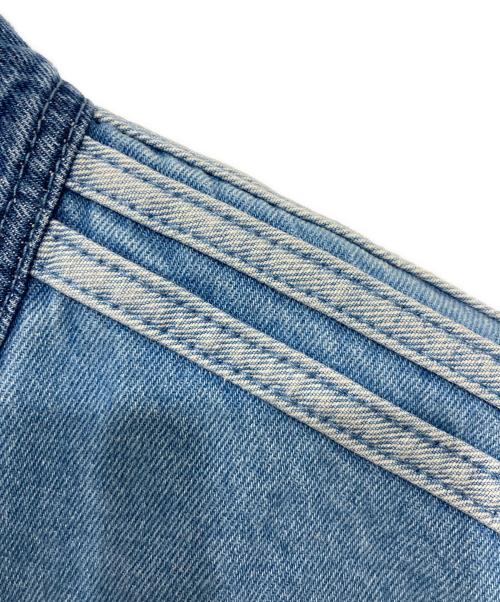 adidas（アディダス）adidas (アディダス) デニムパッチワーク トラックトップ インディゴ サイズ:XLの古着・服飾アイテム