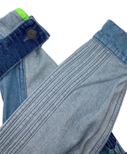 adidas（アディダス）adidas (アディダス) デニムパッチワーク トラックトップ インディゴ サイズ:XLの古着・服飾アイテム