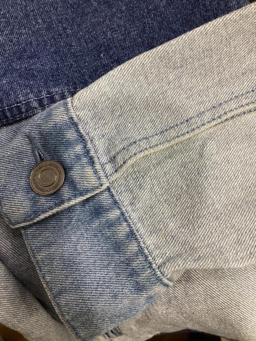 adidas（アディダス）adidas (アディダス) デニムパッチワーク トラックトップ インディゴ サイズ:XLの古着・服飾アイテム