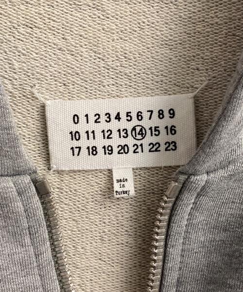 Maison Margiela（メゾンマルジェラ）Maison Margiela (メゾンマルジェラ) ステレオタイプ ジップパーカー グレー サイズ:46の古着・服飾アイテム